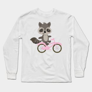 Funny Cycling Fox Long Sleeve T-Shirt